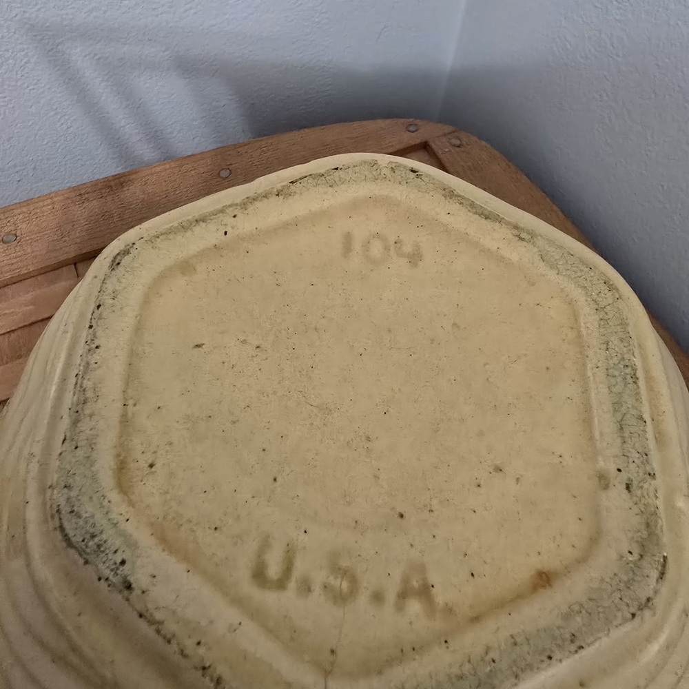 Vintage Yellow and Blue Ceramic Bowl - Picture 2 of 3